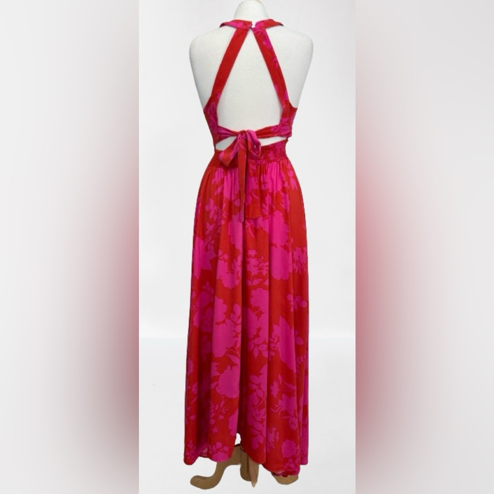 Petal & Pup Pink Floral Maxi Dress - Picture 5 of 6